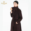 乔万尼新品2025冬100%绵羊毛大气长款复古电影感大翻领系带羊毛呢大衣ED4A710 商品缩略图1