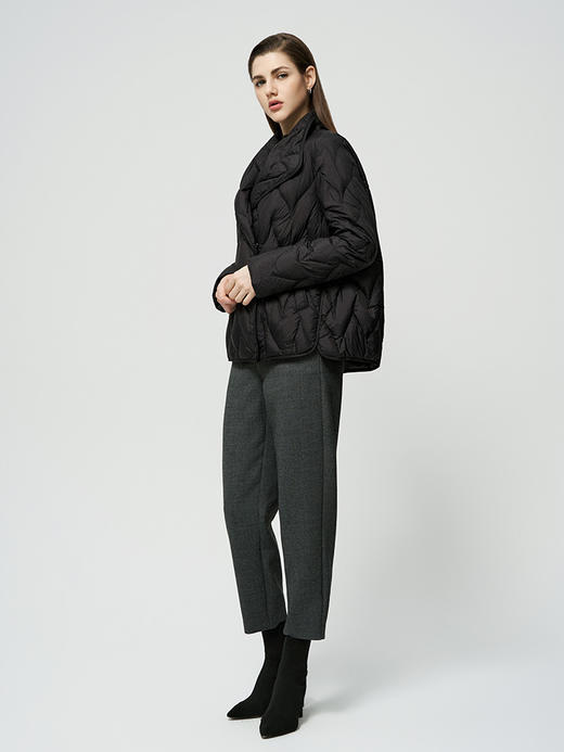 【90白鹅绒羽绒服】25年秋冬新品女士薄款舒适保暖双排扣外套 商品图2