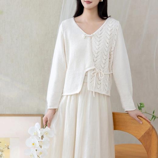 苏苏姐家菀月开衫手工diy钩针棒针毛衣编织羊毛线毛线团材料包 商品图1