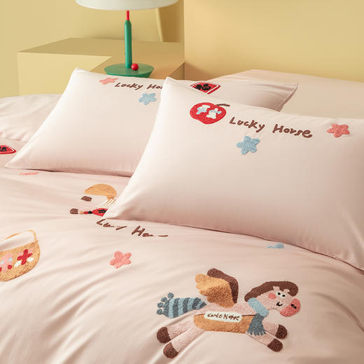 【品牌直发】加倍生活 A类100支全棉纯棉毛巾绣话四件套 马上有钱 马年限定系列 年货节焕新 商品图8