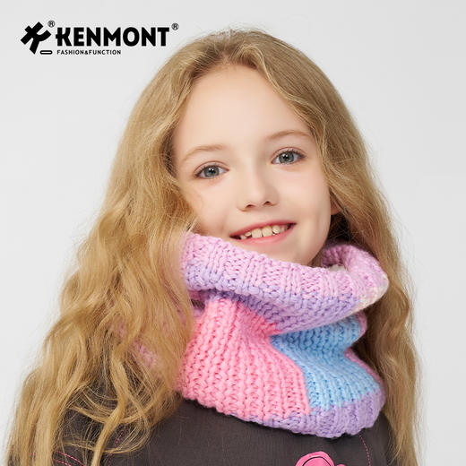 ）Kenmont卡蒙儿童帽子女童秋冬针织帽多巴胺可爱毛线帽加厚男童潮 商品图1
