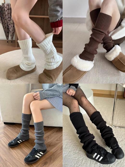 6色可选~【韩系粗线针织长袜套堆堆袜】即好看又保暖，显瘦防寒护脚腕，搭配休闲鞋WD 商品图0