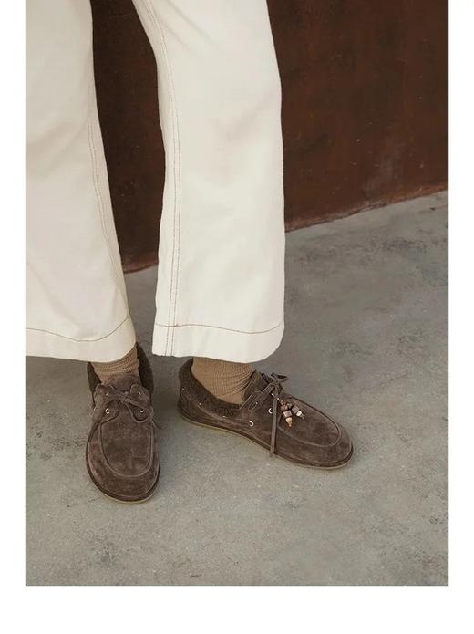 RIM RIM品牌直发“冬季毛毛鞋”【保暖防水防滑羊毛乐福鞋】加绒/不加绒两款可选~脚感舒适度无敌，巨好穿，闭眼入WD 商品图4