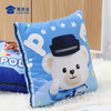 【小白小壮二合一抱枕被】抱枕被子二合一 创意卡通午睡枕/腰靠/被子/毯子 商品缩略图6