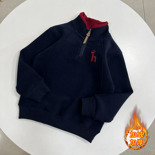 【韩版！加绒亲子卫衣】双面慕斯绒 秋冬季拉链亲子卫衣 男童女童保暖上衣韩版 商品图6