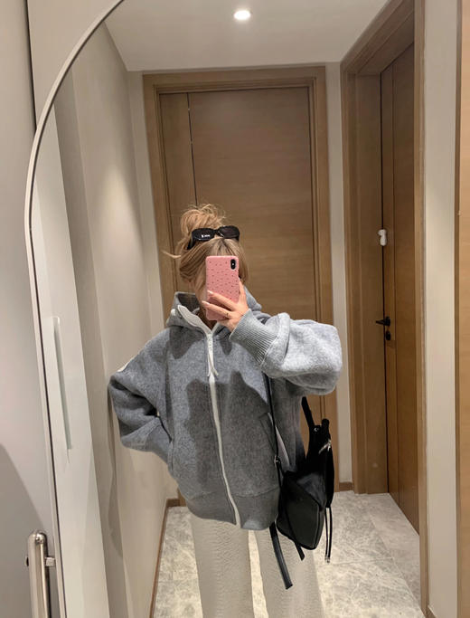 加拿大鹅家同款羊毛90新国标白鸭绒羽绒服飞行外套 商品图5