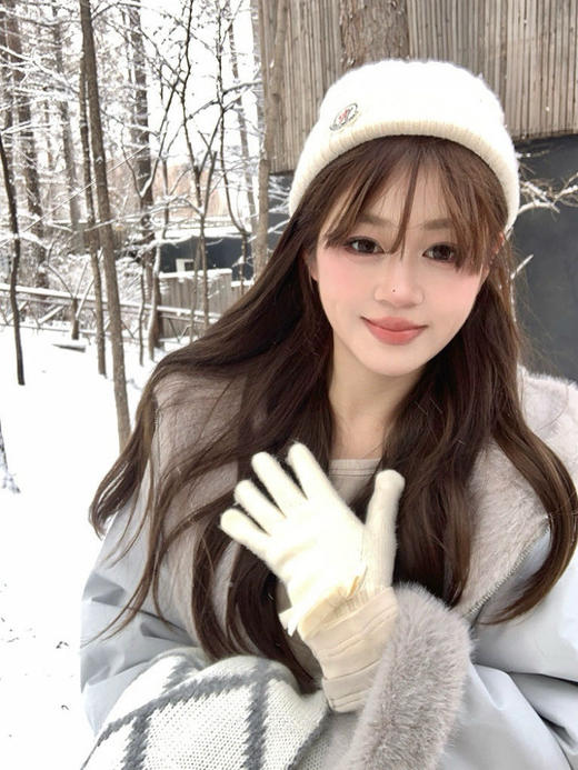 🌸【外贸尾单】仿貂绒一体连帽外套 ：💕一件过冬闭眼冲❄️毛毛外套一件抵俩❗️ 内里高品质厚绒暖糯亲肤➕外层三防耐脏抗造🔥奶油白/雾霾蓝双色不挑人穿❗️  商品图2