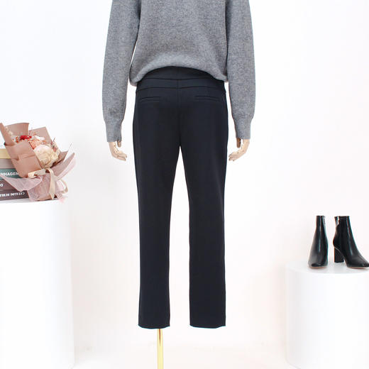FOCALS福柯斯新款简约休闲通勤九分直筒显瘦铅笔裤FRRCP357 商品图2