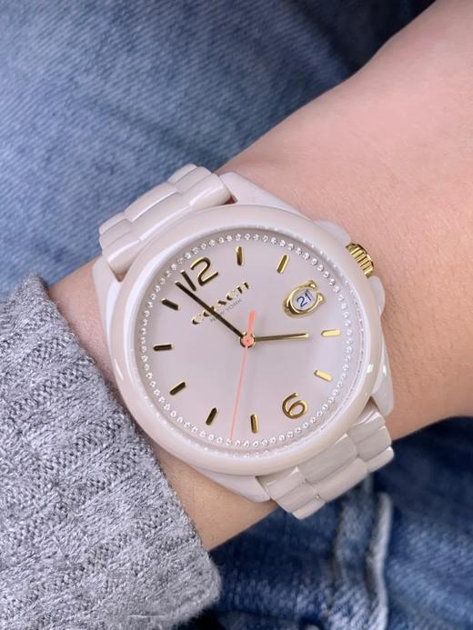 COACH蔻驰 GREYSON 腕表 石英机芯 陶瓷表带 商品图8