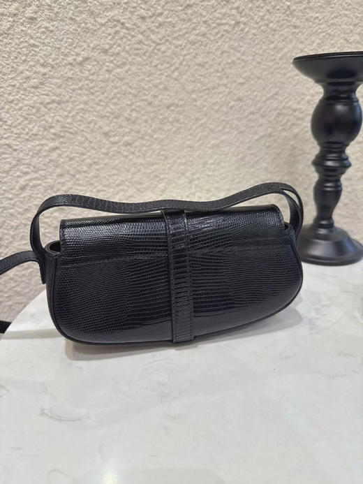 Celine TABOU 蜥蜴皮 黑色 锁头包 商品图1