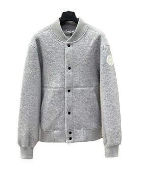 中性款羊毛棒球外套hu