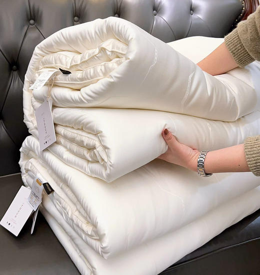 福利款！高端100s铂金木本蚕丝大豆冬被 35%蚕丝+20%大豆纤维+45%进口超细抗菌纤维 柔软温暖抑菌防螨 商品图3