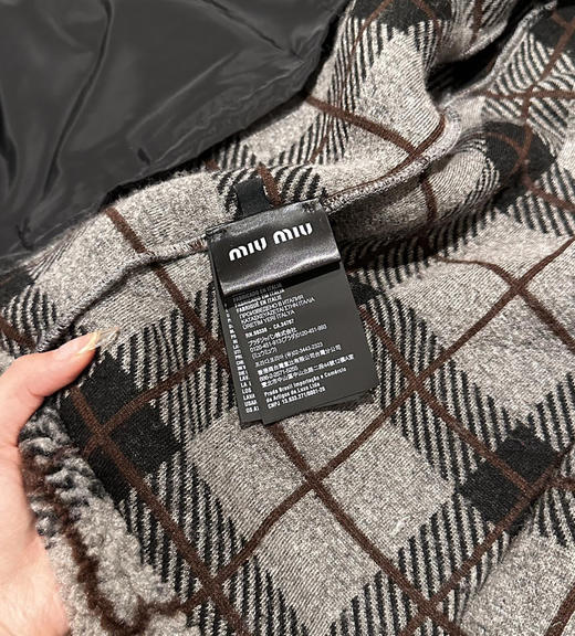 爆款❗️miu格纹羊羔毛外套122406 商品图8