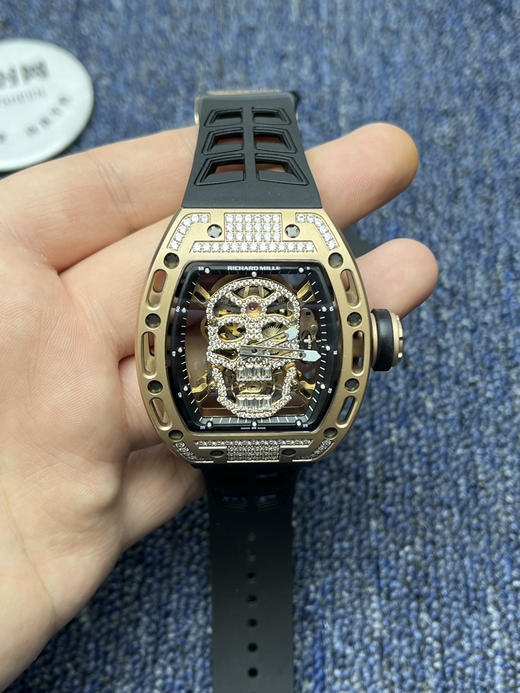 理查德米勒 RM052骷髅满天星 钻圈款 男士腕表 搭载定制一体手动上链机械机芯 商品图1