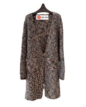 女款宽松针织开衫毛衣zo