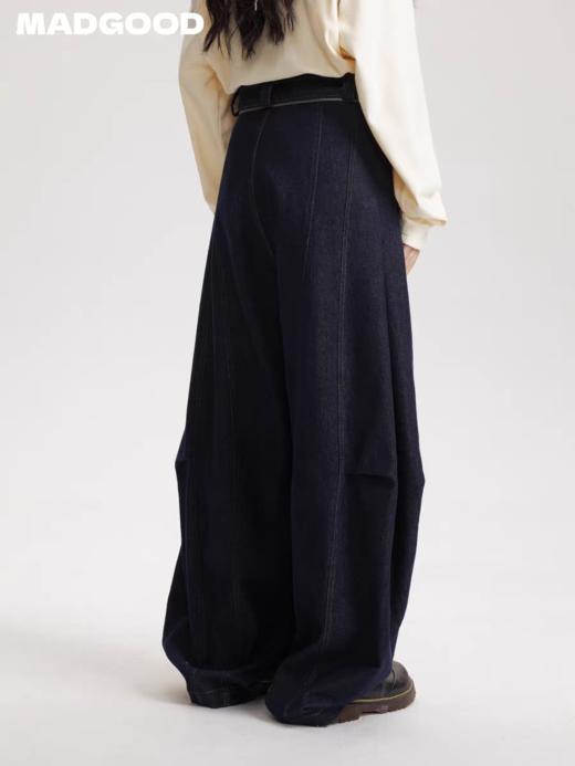 马得工地/MDGDKZ14955/可拆卸屁帘收口牛仔裤 商品图1