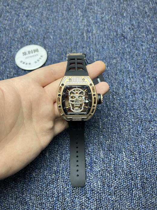 理查德米勒 RM052骷髅满天星 钻圈款 男士腕表 搭载定制一体手动上链机械机芯 商品图0