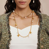 【倪虹洁同款】Garden of Eden 伊甸园系列 | 金丝四瓣花长链 商品缩略图1