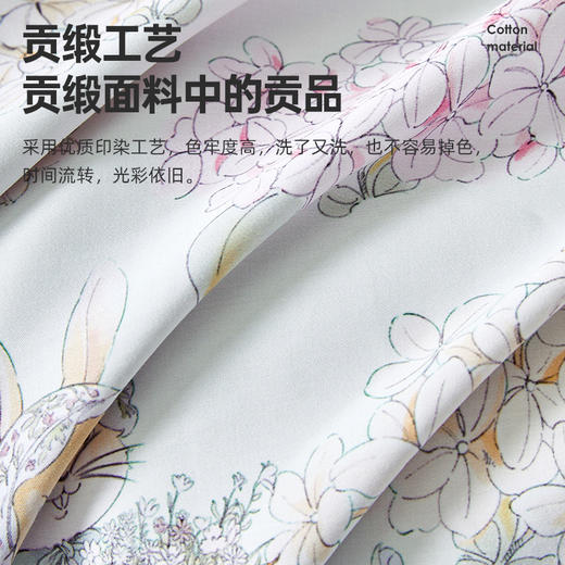 60支全棉贡缎四件套(小兔乖乖) 商品图3