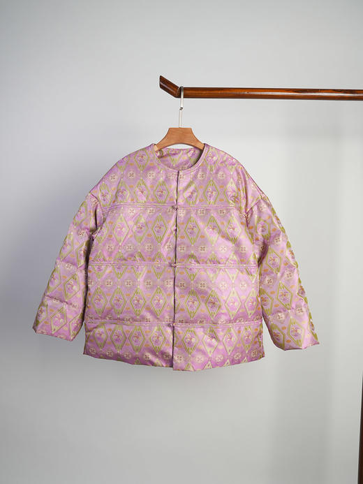 Z252501-T蜀锦罗鹅绒服。 商品图9