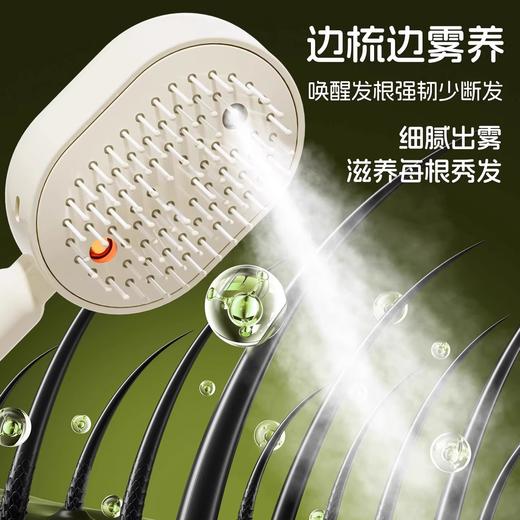 【边梳边雾养❗️轻松入发不拉扯】电动喷雾气囊按摩梳精油雾化护养发梳自清洁缠发蓬松顺发梳防静电。jb 商品图2
