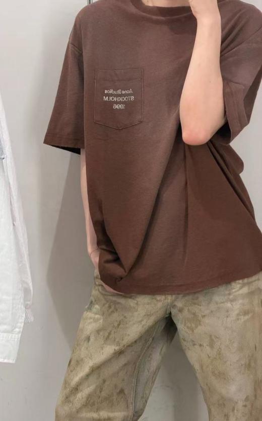 中性款做旧印花短袖T恤zo001 商品图3