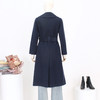 FOCALS福柯斯新款简约休闲纯色羊毛双面呢长款大衣外套F2YDK821B5 商品缩略图4