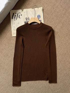 云仓 德国进口 48支3股100%羊毛， 精纺扬子纱 无缝一体打底毛衣