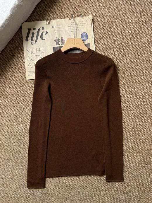 云仓 德国进口 48支3股100%羊毛， 精纺扬子纱 无缝一体打底毛衣 商品图0