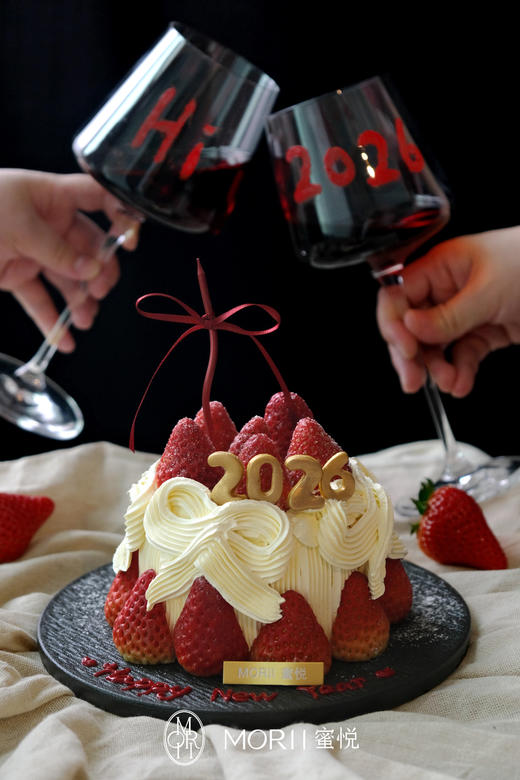 【鎏金莓满】2026新年蝴蝶结草莓蛋糕（提前2天预定） 商品图6