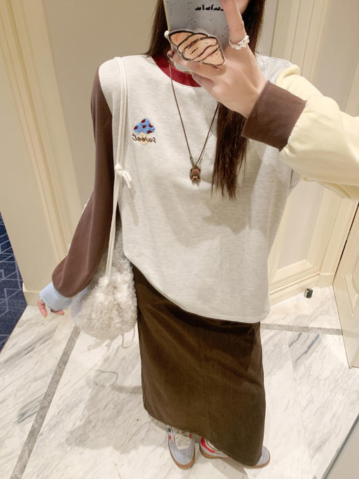 <曾小咸推荐>现货秒杀 ！微信超特价！韩系撞色打底衫 日常159.99 立减90 秒杀69.99！！ 商品图5