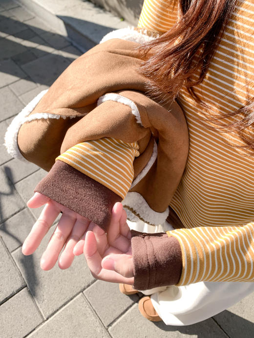 <曾小咸推荐>现货秒杀 ！微信超特价！撞色条纹t恤 日常119.99 立减50 秒杀69.99！！ 商品图7