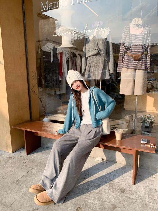 <曾小咸推荐>现货秒杀 ！微信超特价！韩系连帽短款毛衣 日常169.99 立减80 秒杀89.99！！ 商品图9