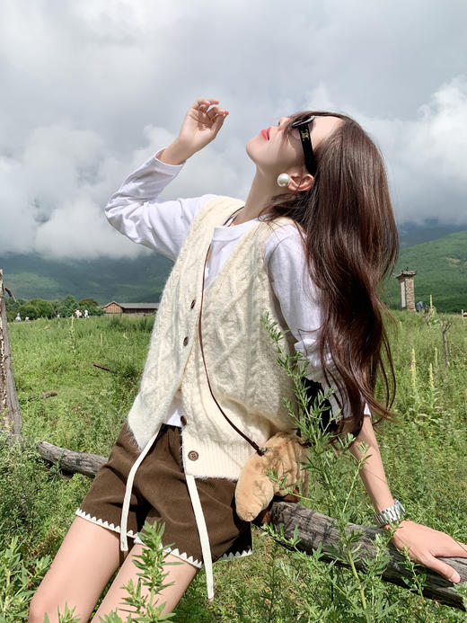 <曾小咸推荐>现货秒杀 ！微信超特价！韩系抽绳撞色边短裤 日常129.99 立减60 秒杀69.99！！ 商品图8