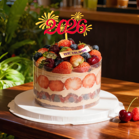 新品丨车厘子草莓大满贯（车厘子草莓巧克力蛋糕）