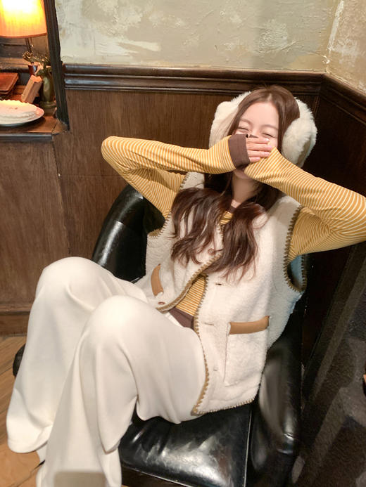 <曾小咸推荐>现货秒杀 ！微信超特价！撞色条纹t恤 日常119.99 立减50 秒杀69.99！！ 商品图12