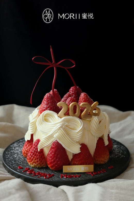 【鎏金莓满】2026新年蝴蝶结草莓蛋糕（提前2天预定） 商品图3