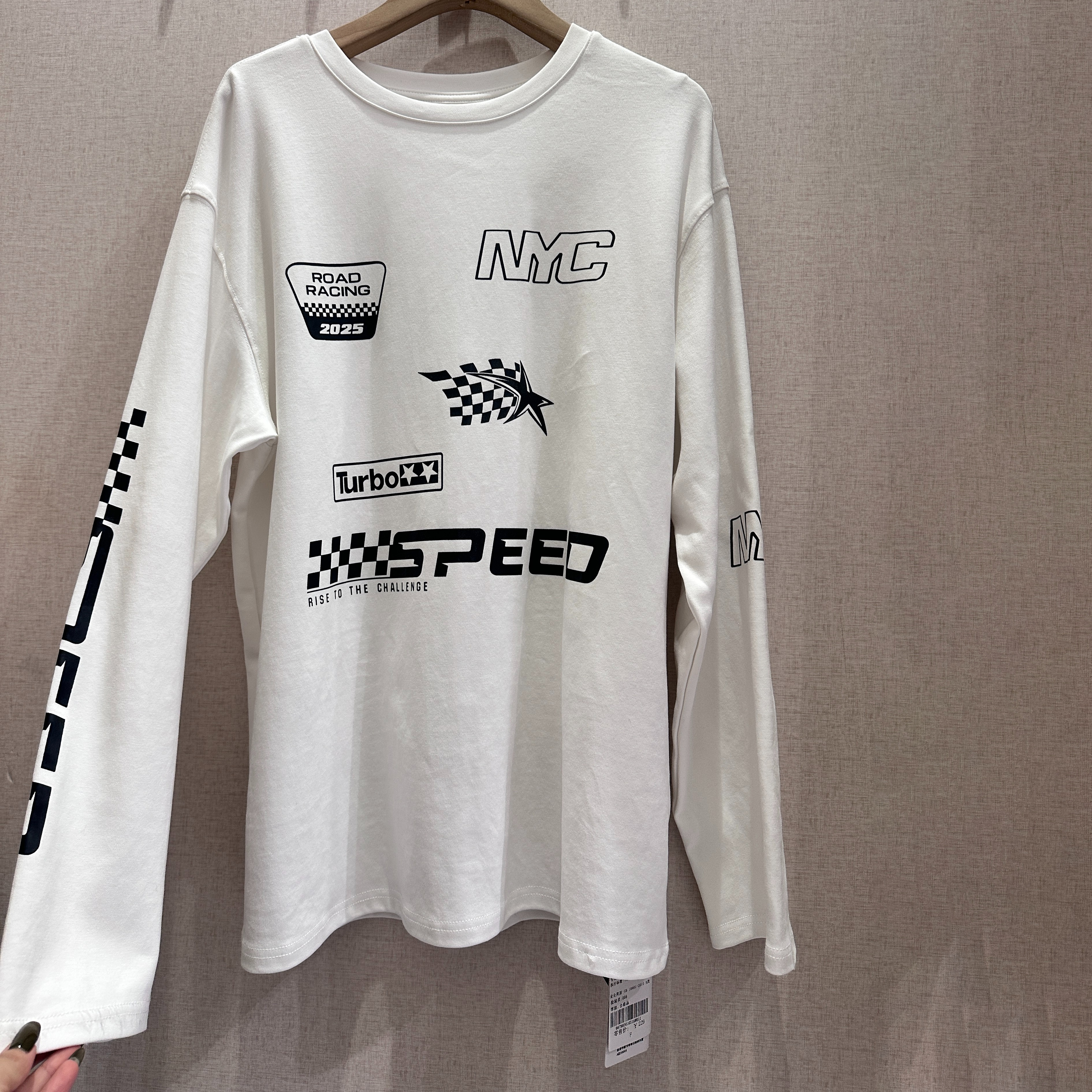 GNC宽松圆领印花长袖50813秋季087883010516