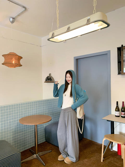 <曾小咸推荐>现货秒杀 ！微信超特价！韩系连帽短款毛衣 日常169.99 立减80 秒杀89.99！！ 商品图13