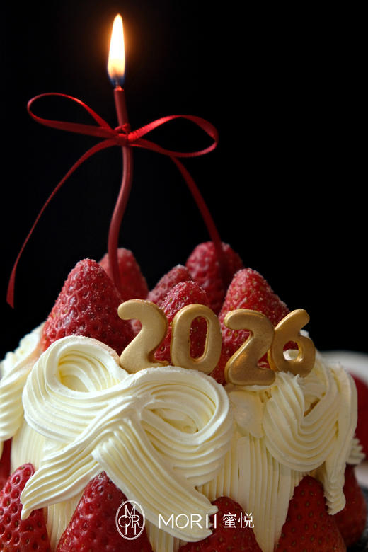 【鎏金莓满】2026新年蝴蝶结草莓蛋糕（提前2天预定） 商品图4