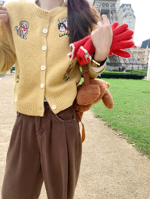 <曾小咸推荐>现货秒杀 ！微信超特价！小狗刺绣毛衣 日常199.99 立减100 秒杀99.99！！ 商品图6