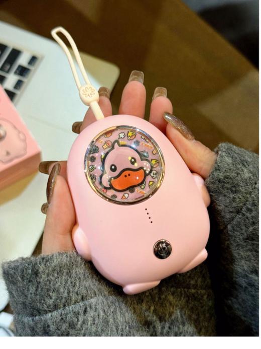 💥【小黄鸭·太空舱暖手宝】💕亲肤细腻的手感，🥰如行走的小太阳 ✅3秒速热✅三档调节 ✅可爱造型 ✅携带便捷 ✅安全防爆✅精致小巧 ❤️3秒发热，无需久等，精致小巧，节省空间✨ 商品图5