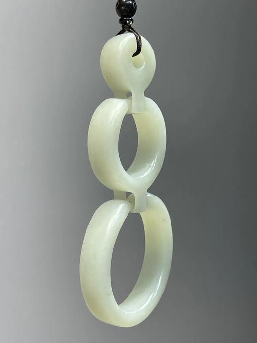 白玉活动三连环把玩吊坠，顺丰包邮 商品图6