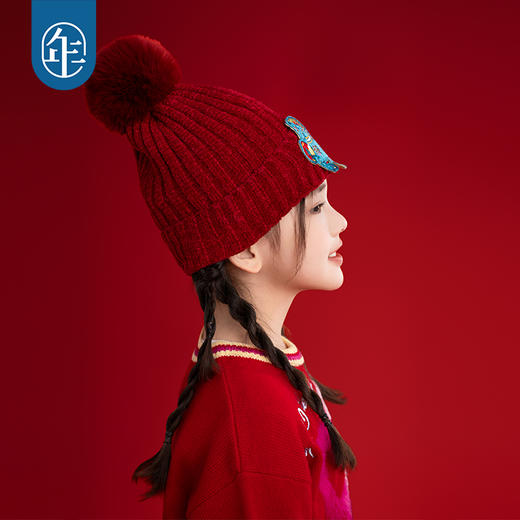 年衣童装男女儿童秋冬帽子新款宝宝保暖利马如意针织帽 商品图3