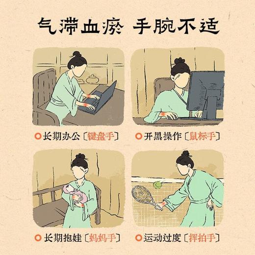 蔡氏福宁 红花当归蒸汽手腕带（5片装） 商品图1