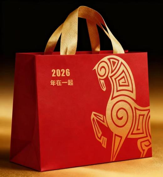 《年在一起.2026》 春节文创礼盒 骏马安家圆融瓷盘+刺绣香囊+吉祥春联套装+烫金红包 商品图4