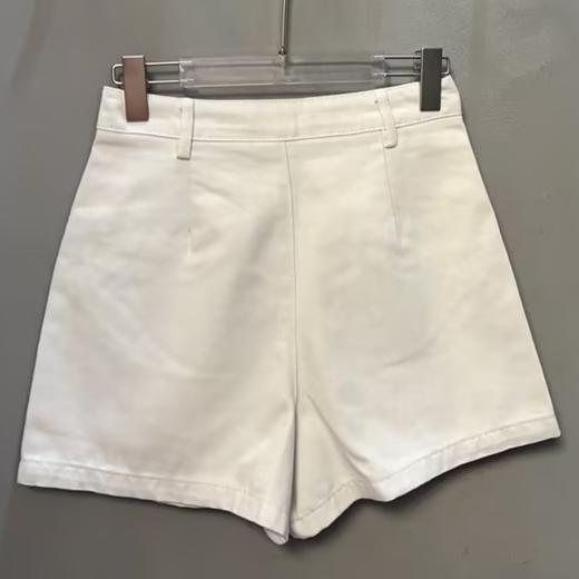 NC配皮带百搭短裤50409（白）夏季 152550230321 商品图1