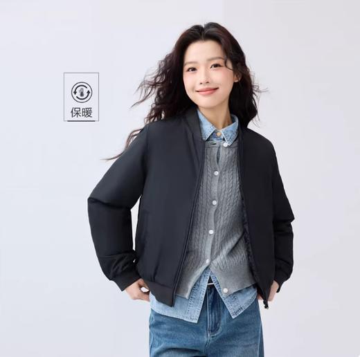 佐丹奴女装保暖棒球领棉衣甜酷飞行员夹克外套女13372829 商品图0