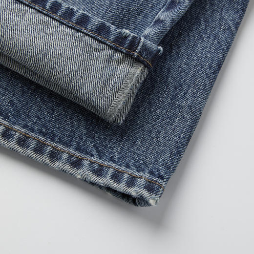 ROMI STUDIO原浆保护色洗水中腰宽松直筒牛仔裤 RWCSXA4745 商品图4