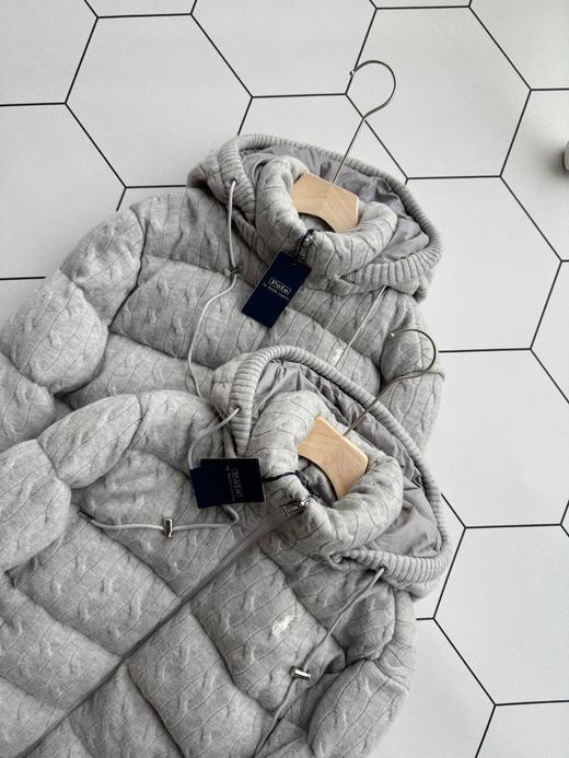 拉夫劳伦老钱风针织拼接羊毛羽绒服 商品图5